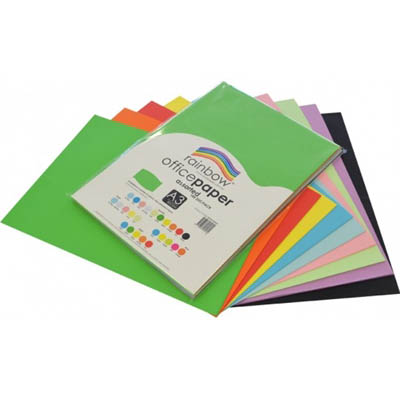 Image for RAINBOW COLOURED A3 COPY PAPER 80GSM 100 SHEETS ASSORTED from Ross Office Supplies Office Products Depot