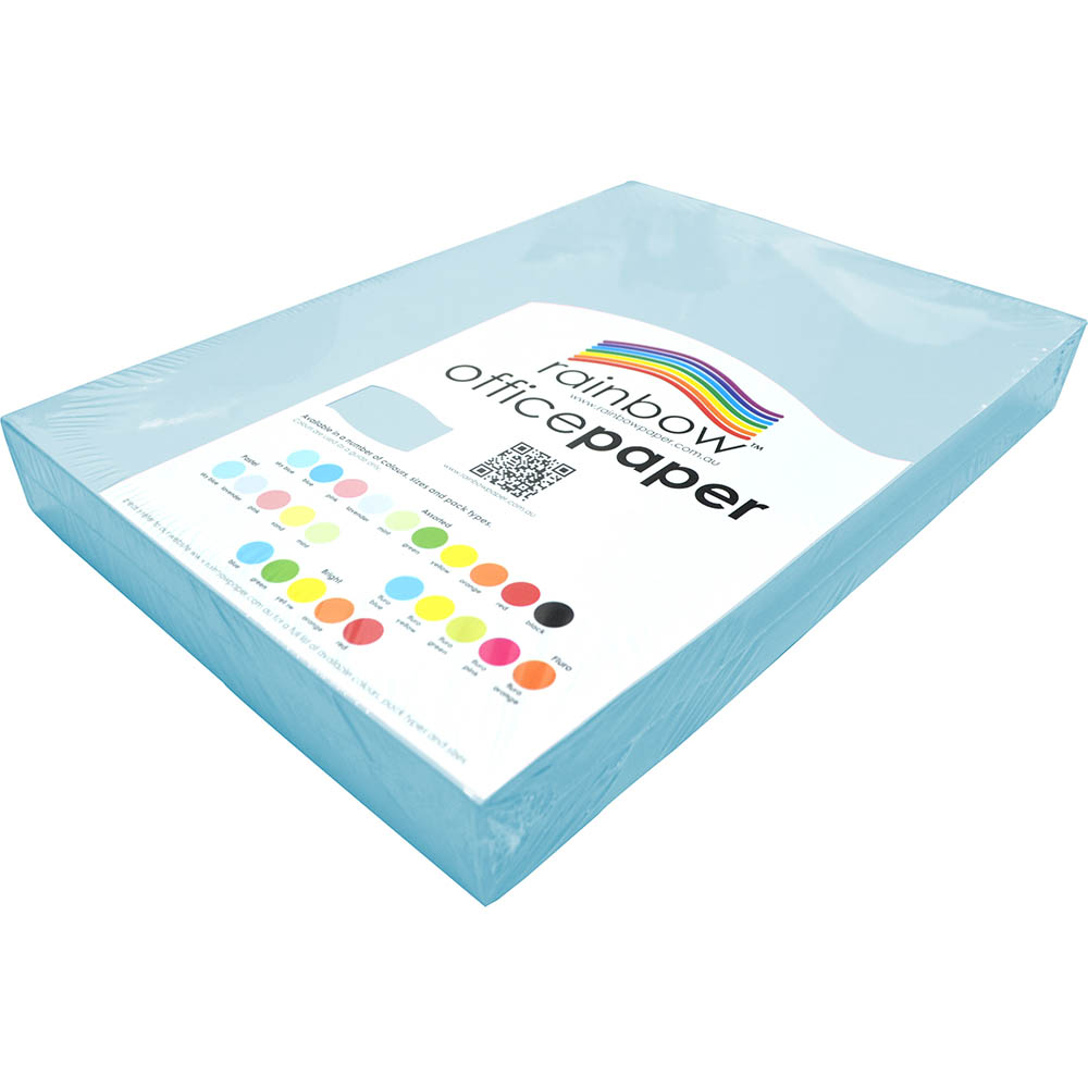 Image for RAINBOW COLOURED A3 COPY PAPER 80GSM 500 SHEETS SKY BLUE from Office Products Depot