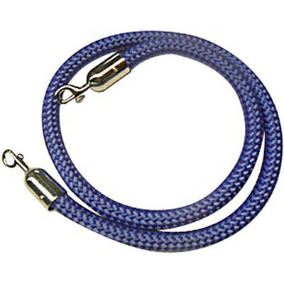 Image for Q NYLON ROPE 25MM CHROME SNAP ENDS 1.5M BLUE from Total Supplies Pty Ltd