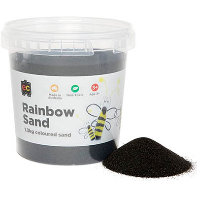 Image for EDUCATIONAL COLOURS RAINBOW SAND 1.3KG JAR BLACK from Total Supplies Pty Ltd