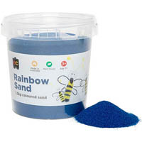 educational colours rainbow sand 1.3kg jar blue
