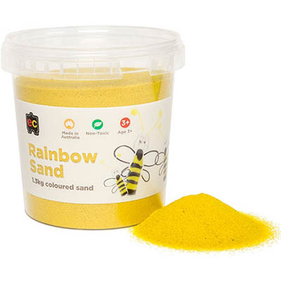 Image for EDUCATIONAL COLOURS RAINBOW SAND 1.3KG JAR YELLOW from Margaret River Office Products Depot