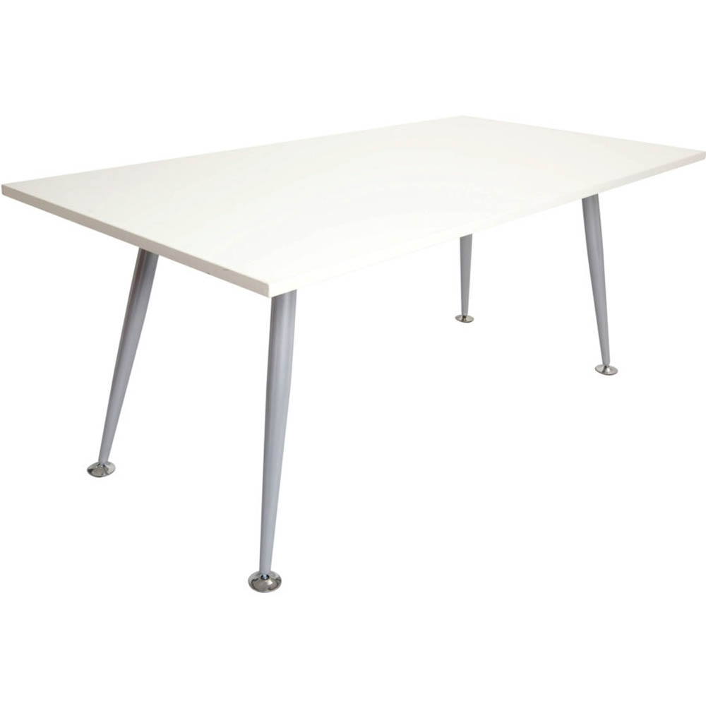 Image for RAPID SPAN MEETING TABLE 1800 X 750MM NATURAL WHITE/SILVER from Barkers Rubber Stamps & Office Products Depot