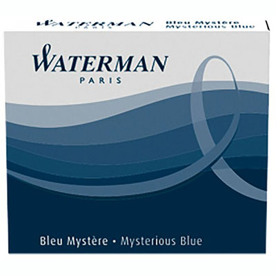 Image for WATERMAN FOUNTAIN PEN INK CARTRIDGE INSPIRED BLUE PACK 8 from Office Products Depot Gold Coast