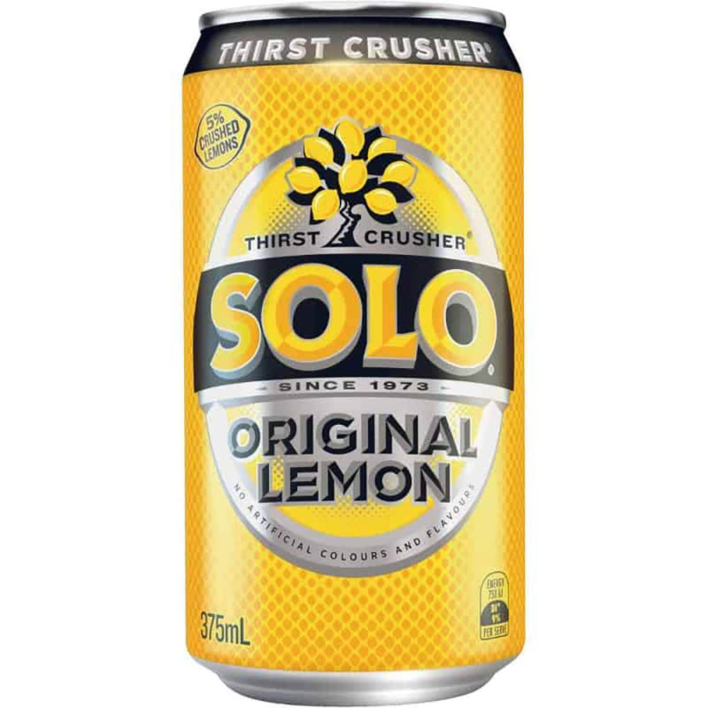 Image for SOLO ORIGINAL LEMON CAN 375ML PACK 30 from Office Products Depot