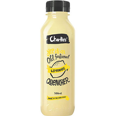 Image for CHARLIES LEMONADE QUENCHER 500ML CARTON 12 from Albany Office Products Depot