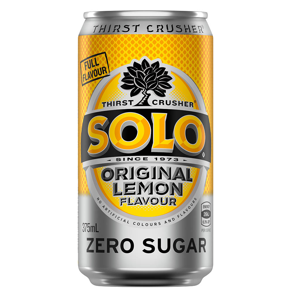 Image for SOLO ORIGINAL LEMON CAN 375ML PACK 10 from Office Products Depot