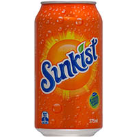 sunkist can 375ml pack 10