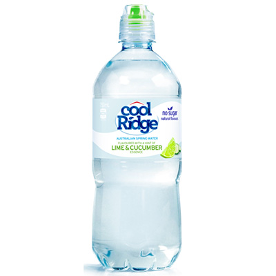 Image for COOL RIDGE SPRING WATER LIME AND CUCUMBER 750ML CARTON 12 from Total Supplies Pty Ltd