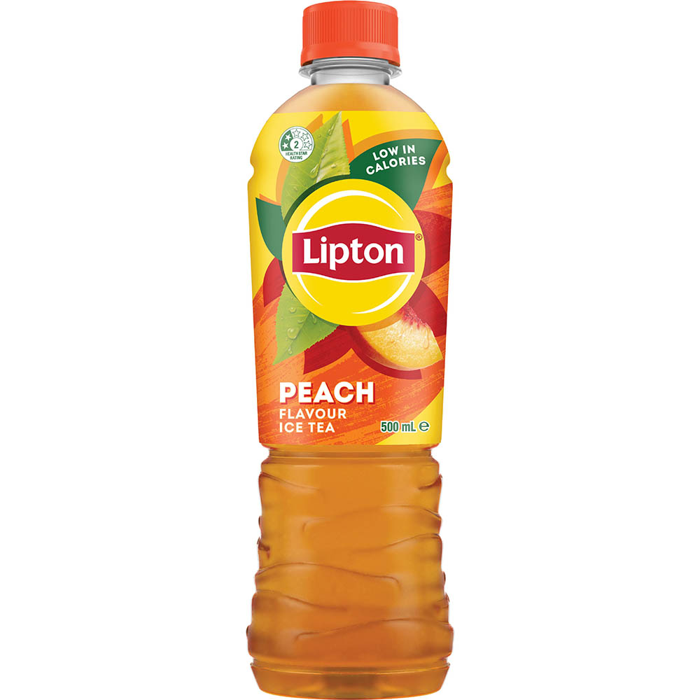 Image for LIPTON ICE TEA PEACH PET 500ML CARTON 24 from Ross Office Supplies Office Products Depot