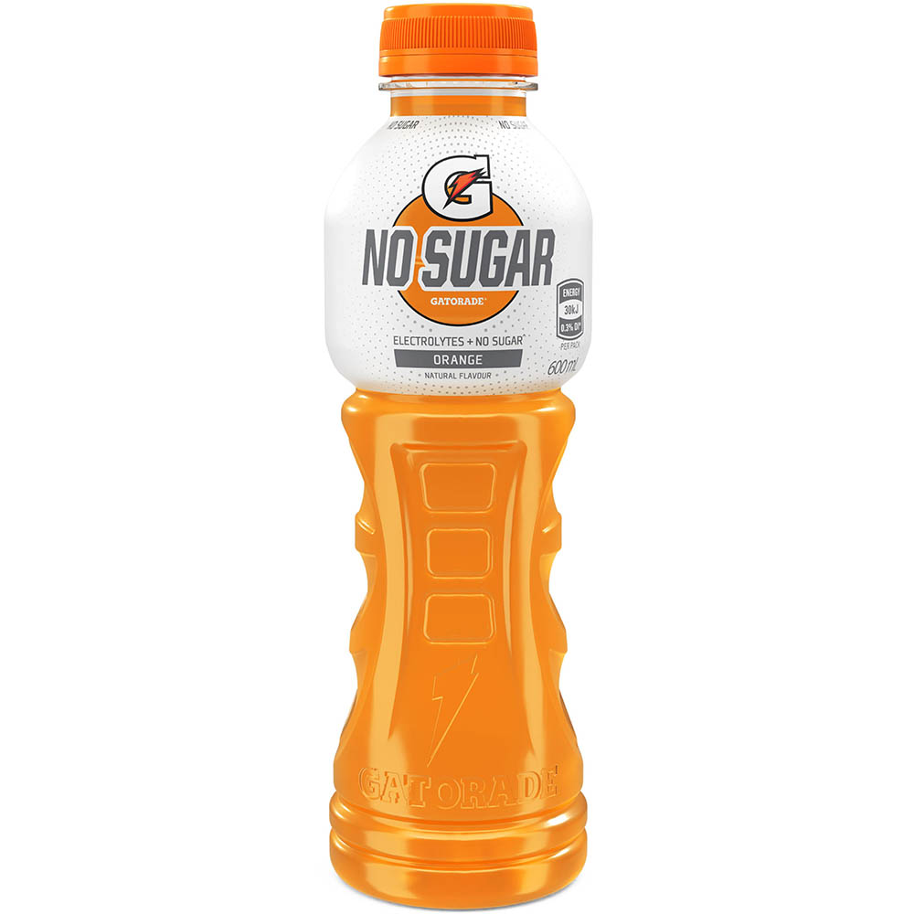 Image for GATORADE NO SUGAR ORANGE PET 600ML CARTON 12 from Albany Office Products Depot