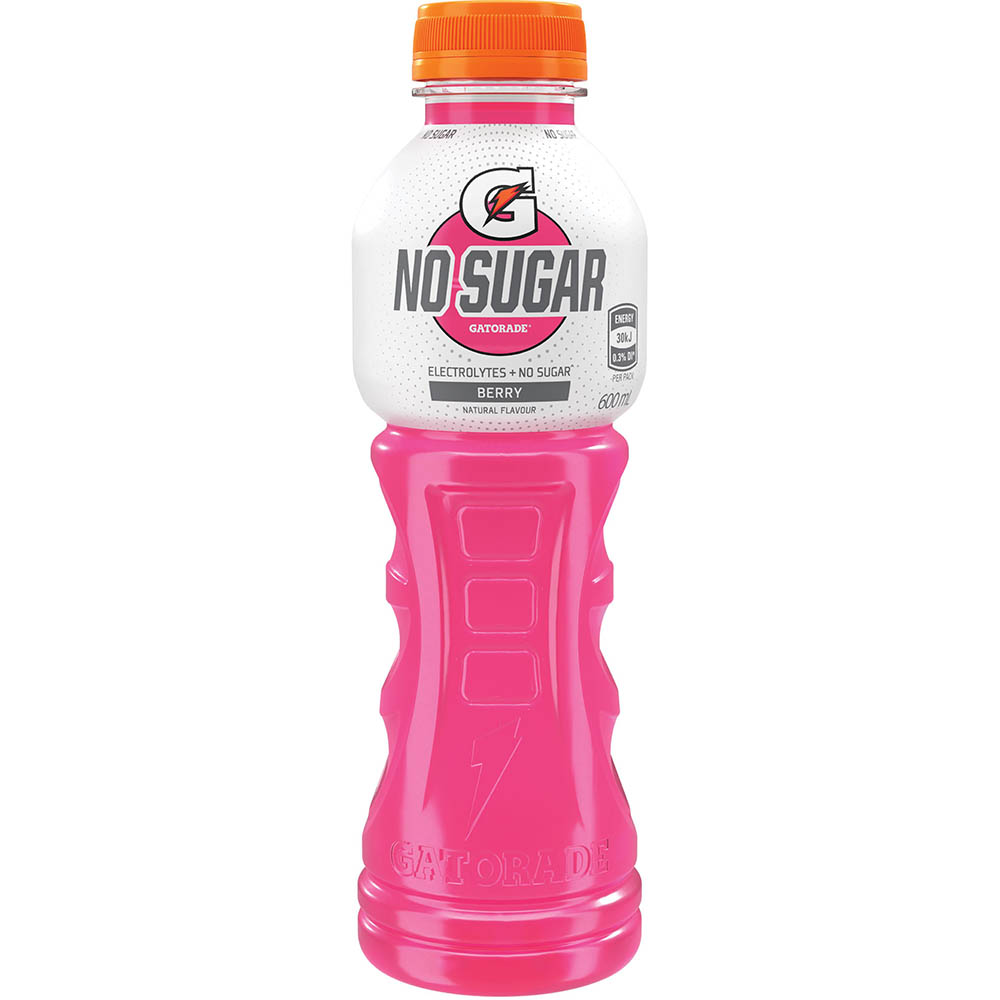 Image for GATORADE NO SUGAR BERRY PET 600ML CARTON 12 from Margaret River Office Products Depot