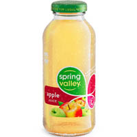 spring valley apple juice glass 300ml carton 24