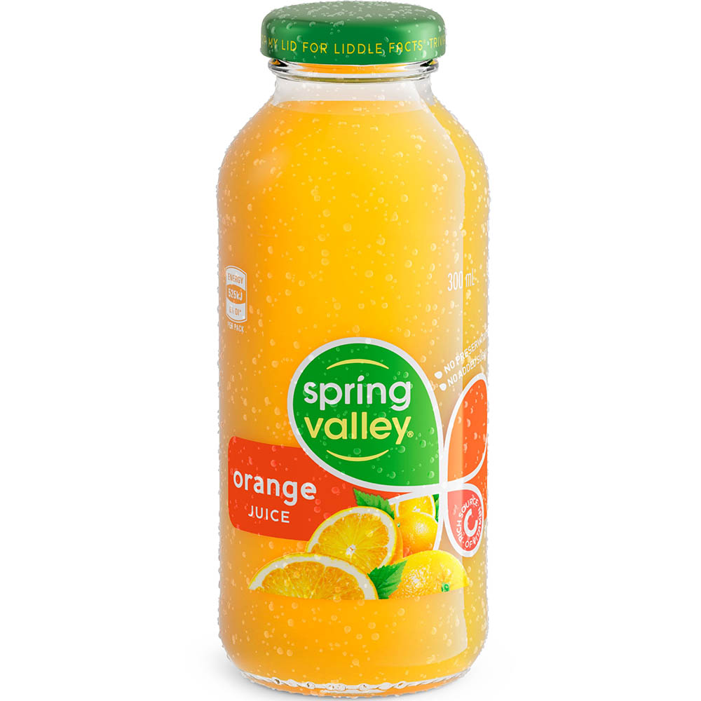 Image for SPRING VALLEY ORANGE JUICE GLASS 300ML CARTON 24 from Total Supplies Pty Ltd
