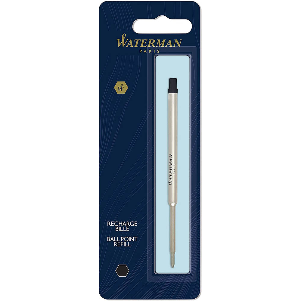 Image for WATERMAN MAXIMA BALL PEN REFILL FINE 0.8MM BLACK from Total Supplies Pty Ltd