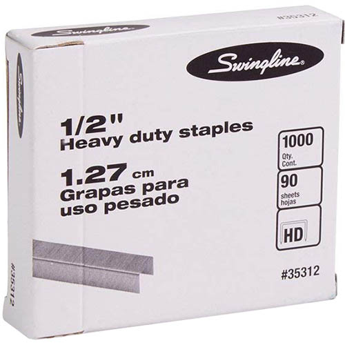 Image for SWINGLINE SF13 HEAVY DUTY STAPLES 12.7MM LEG BOX 1000 from Tristate Office Products Depot