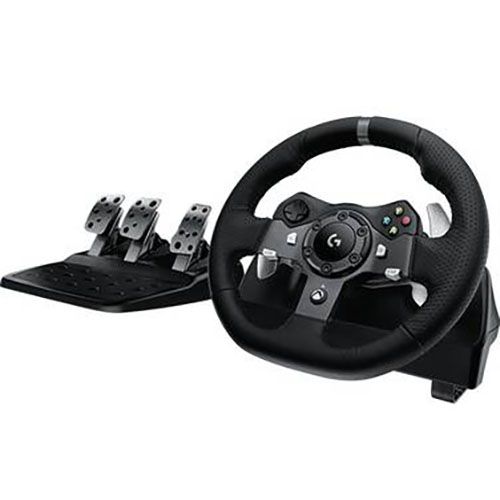 Image for LOGITECH G920 DRIVING FORCE RACING WHEEL BLACK from Ross Office Supplies Office Products Depot