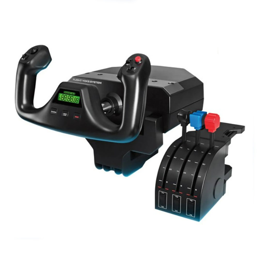 Image for LOGITECH PRO FLIGHT SIMULATOR YOKE SYSTEM BLACK from OFFICEPLANET OFFICE PRODUCTS DEPOT