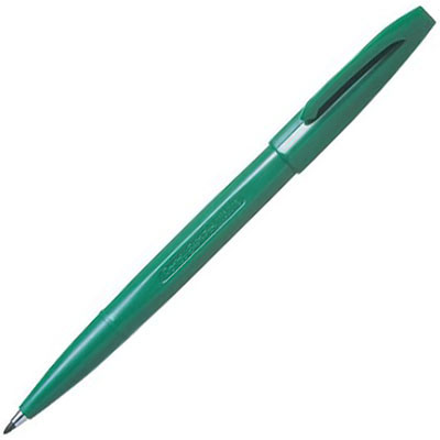 Image for PENTEL S520 SIGN PEN 0.8MM GREEN from Office Products Depot