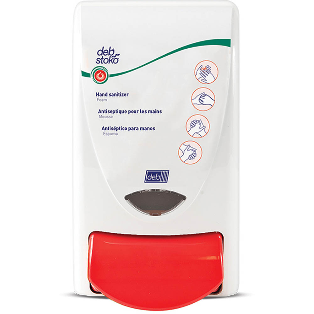 Image for DEB STOKO HAND SANITISER DISPENSER 1 LITRE WHITE from OFFICEPLANET OFFICE PRODUCTS DEPOT