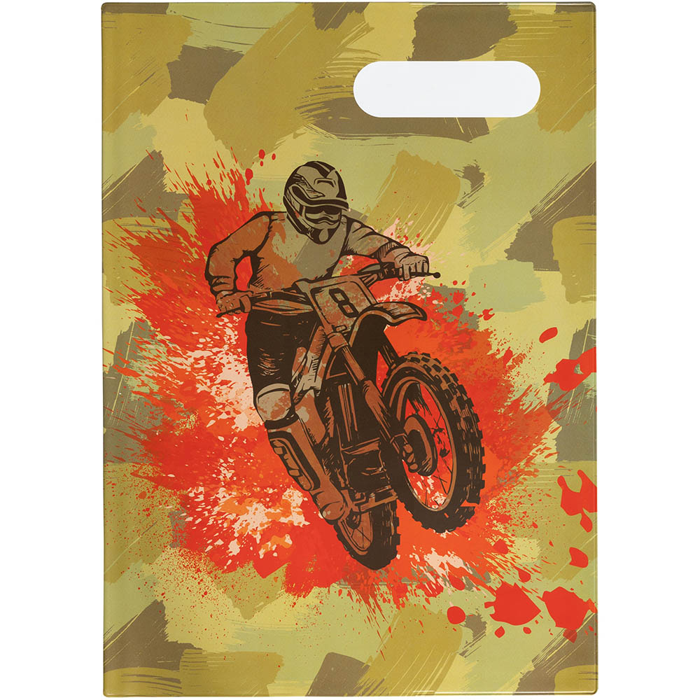 Image for SPENCIL BOOK COVER A4 CAMO BIKER 1 from Total Supplies Pty Ltd