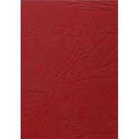 gold sovereign binding cover leathergrain 250gsm a4 red pack 100