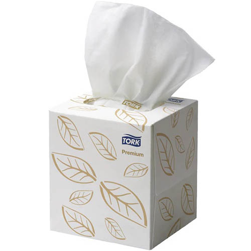 Image for TORK 2170301 EXTRA SOFT FACIAL TISSUES 2-PLY WHITE CUBE 90 from Total Supplies Pty Ltd