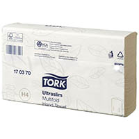 tork 170370 h4 ultraslim mulifold hand towel 150 sheets 240 x 210mm white