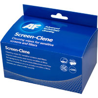 af screen-clene screen cleaning wipes box 100