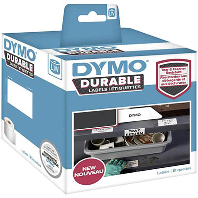 Image for DYMO 30256 LW DURABLE LABELS 59 X 102MM BLACK ON WHITE ROLL 300 from MOE Office Products Depot Mackay & Whitsundays