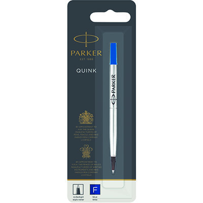 Image for PARKER QUINKFLOW ROLLERBALL PEN REFILL FINE NIB BLUE from Ross Office Supplies Office Products Depot