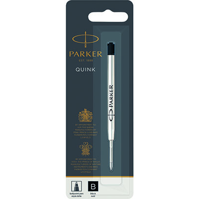 Image for PARKER QUINK BALLPOINT PEN REFILL 1.4MM BLACK from Total Supplies Pty Ltd