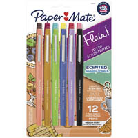 papermate flair scented felt tip pen medium sunday brunch 0.7mm assorted pack 12