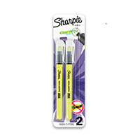 sharpie clear view highlighter stick see-through chisel yellow pack 2