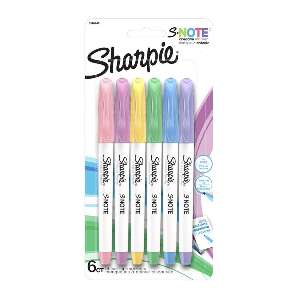 Image for SHARPIE S-NOTE HIGHLIGHTERS MARKER ASSORTED PACK 6 from MOE Office Products Depot Mackay & Whitsundays