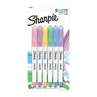 sharpie s-note highlighters marker assorted pack 6