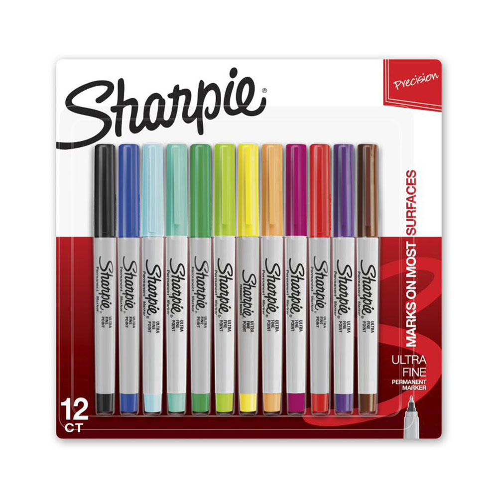 Image for SHARPIE PERMANENT MARKERS ULTRA FINE ASSORTED PACK 12 from MOE Office Products Depot Mackay & Whitsundays