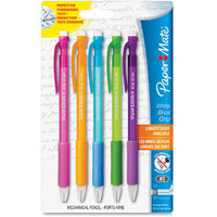 papermate write bros grip mechanical pencil 0.7mm assorted pack 5