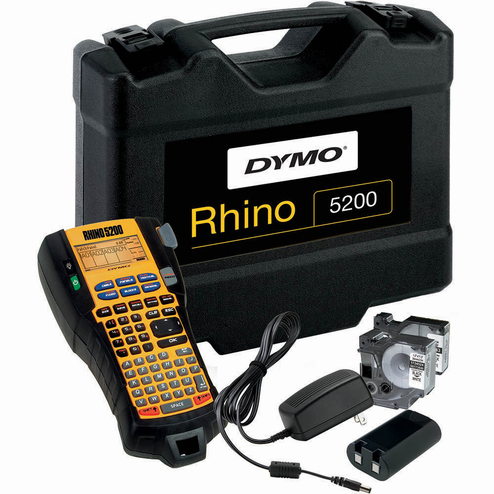 Image for DYMO 5200 RHINO INDUSTRIAL LABEL MAKER HARD CASE KIT from MOE Office Products Depot Mackay & Whitsundays