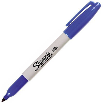 Image for SHARPIE PERMANENT MARKER BULLET FINE 1.0MM BLUE BOX 12 from Total Supplies Pty Ltd
