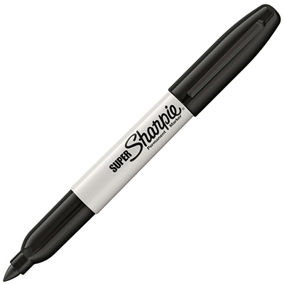 Image for SHARPIE SUPER PERMANENT MARKER BULLET FINE 1.5MM BLACK from Total Supplies Pty Ltd