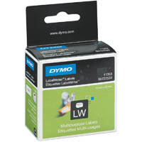 dymo 11353 lw multi-purpose labels 13 x 25mm white roll 1000