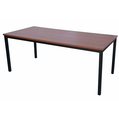 Image for RAPIDLINE STEEL FRAME TABLE 1500 X 750MM CHERRY from Total Supplies Pty Ltd