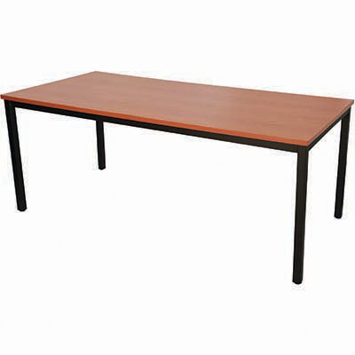 Image for RAPIDLINE STEEL FRAME TABLE 1800 X 750MM CHERRY from MOE Office Products Depot Mackay & Whitsundays