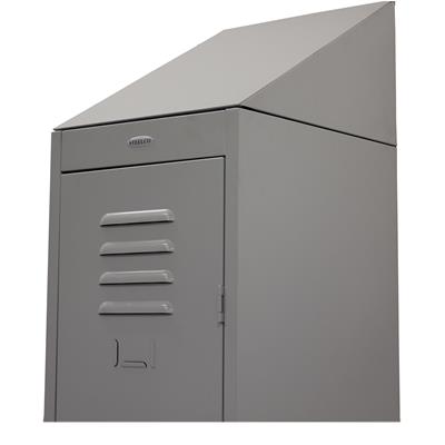 Image for STEELCO SLOPING TOP FOR SINGLE LOCKER 305MM SILVER GREY from Ross Office Supplies Office Products Depot