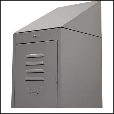 Image for STEELCO SLOPING TOP FOR SINGLE LOCKER 380MM SILVER GREY from Ross Office Supplies Office Products Depot