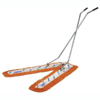Image for OATES FLOORMASTER SCISSOR DUST CONTROL MOP COMPLETE ORANGE/WHITE from OFFICEPLANET OFFICE PRODUCTS DEPOT