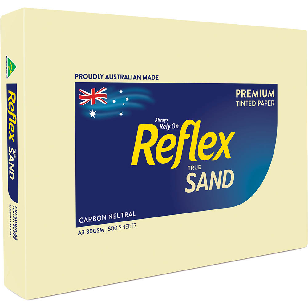 Image for REFLEX® COLOURS A3 COPY PAPER 80GSM SAND PACK 500 SHEETS from Office Products Depot