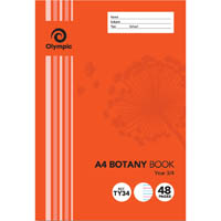 olympic stripe botany book year 3/4 qld 12mm ruled a4 48 page