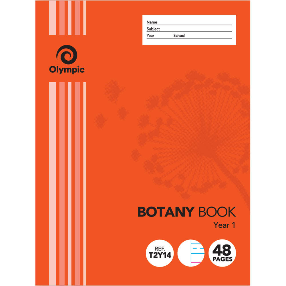 Image for OLYMPIC T2Y14 BOTANY BOOK QLD RULING YEAR 1 24MM 55GSM 48 PAGE 225 X 175MM from Total Supplies Pty Ltd